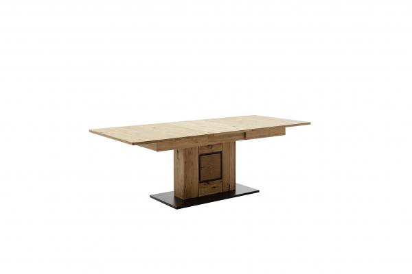 Couchtisch ASSINI T60  180 (230) cm Balkeneiche/Wildeiche geölt / Anthrazit